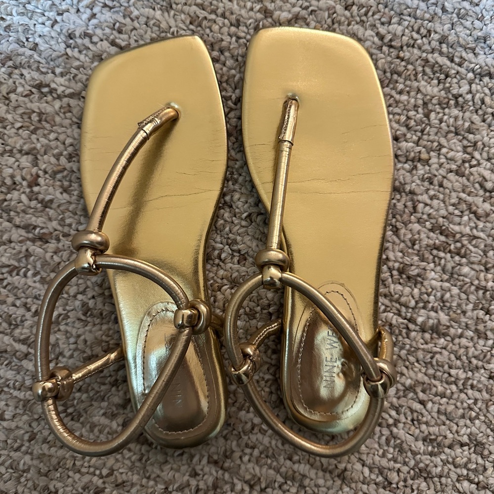 Nine West Gold Women's Sandals